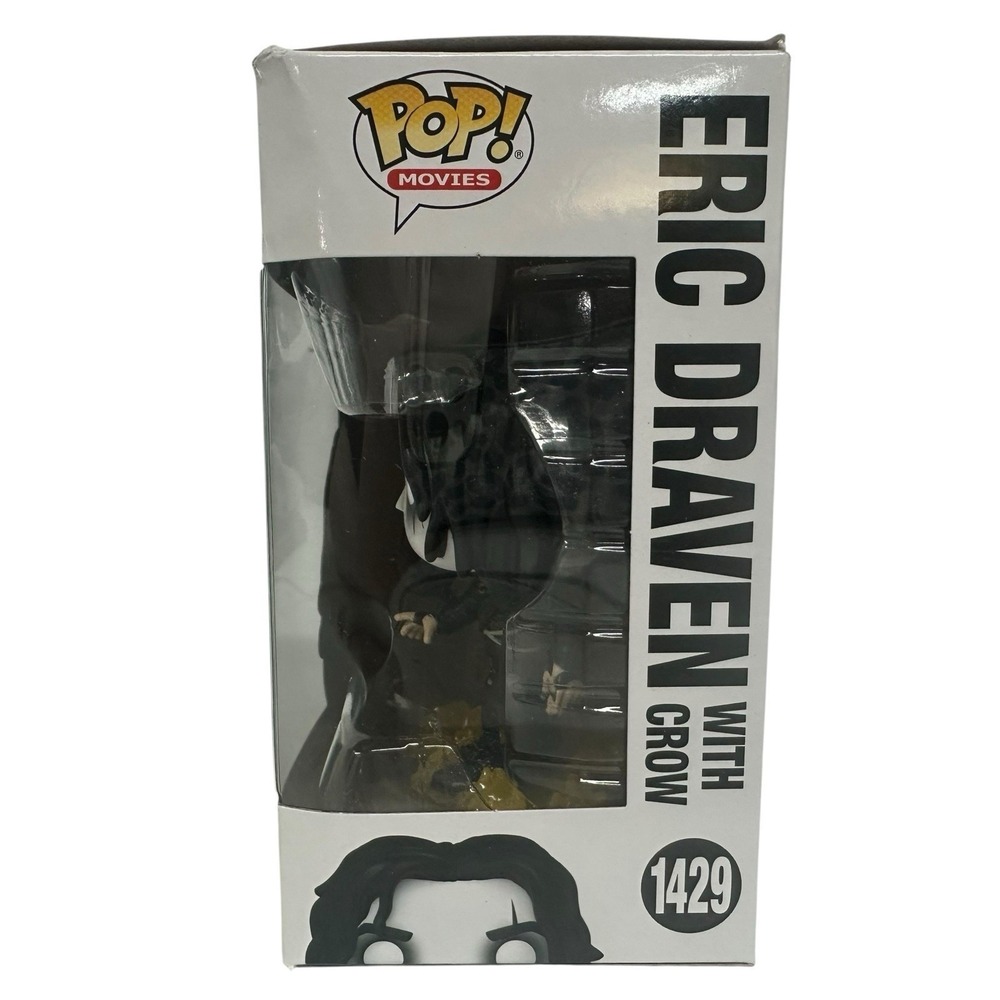Funko Pop Movies The Crow Eric Draven with Crow #1429 Vinyl Figure In Flames - Picture 2 of 6